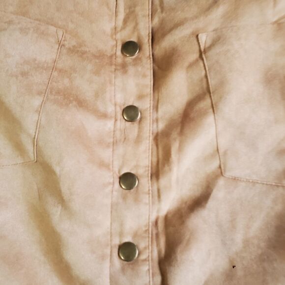 Wild blue suede skirt - Picture 3 of 9